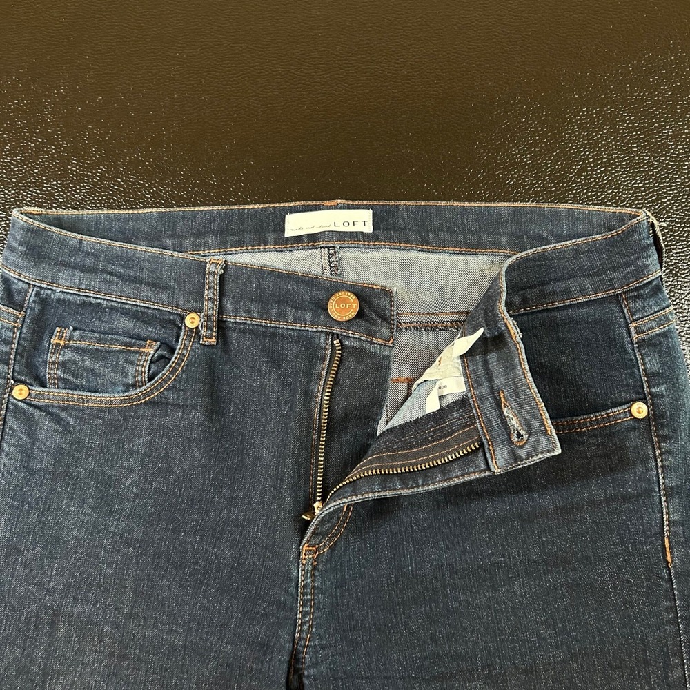 LOFT Women's Skinny Jeans - Dark Blue